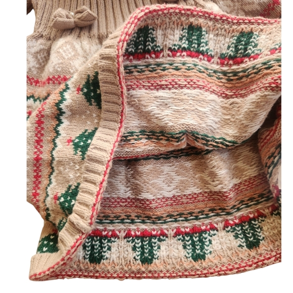 Tommy Bahama Aspen Fair Isle Ribbed Sweater Dress Christmas Girl 24 Months - Picture 7 of 8